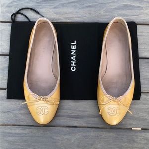 Chanel Patent Leather Ballet Flats 37
